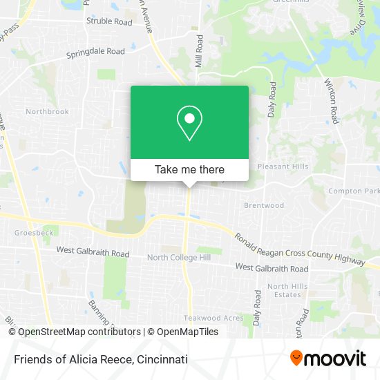 Friends of Alicia Reece map