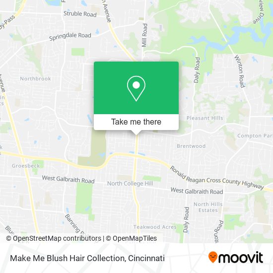 Make Me Blush Hair Collection map