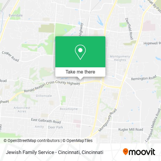 Mapa de Jewish Family Service - Cincinnati
