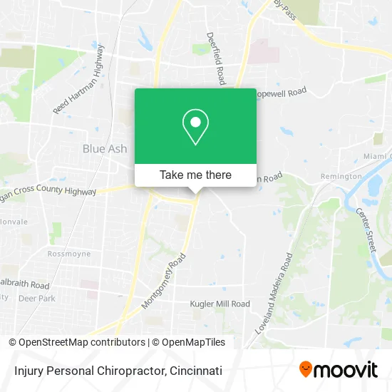 Injury Personal Chiropractor map