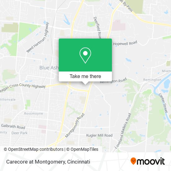 Carecore at Montgomery map