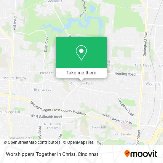 Worshippers Together in Christ map