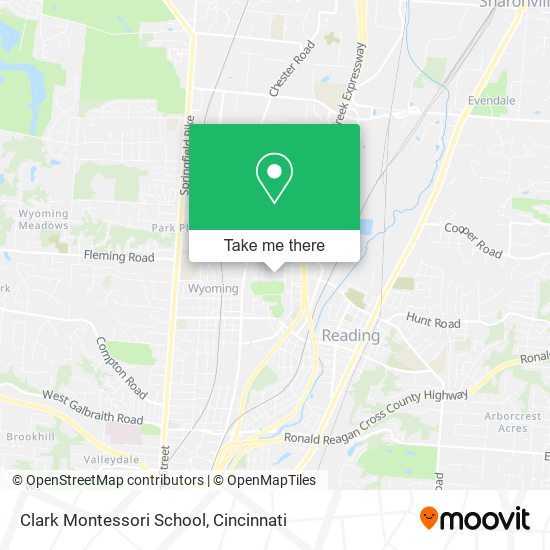Clark Montessori School map