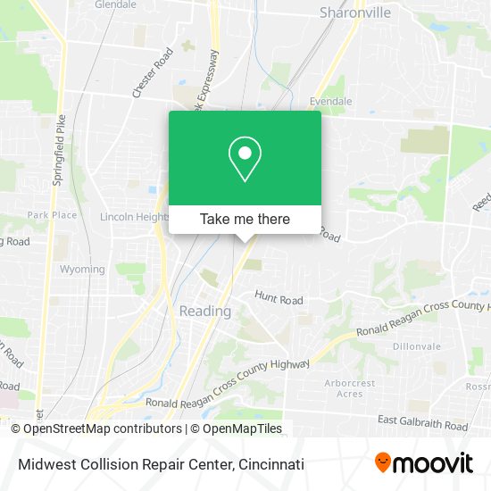 Mapa de Midwest Collision Repair Center