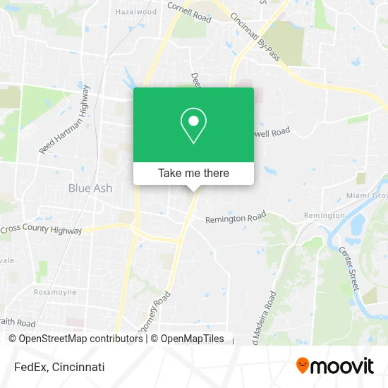 FedEx map