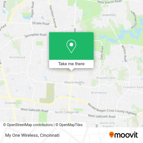 My One Wireless map
