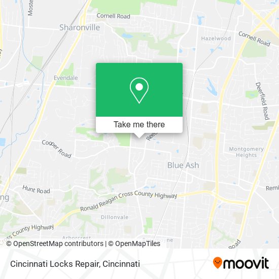 Cincinnati Locks Repair map