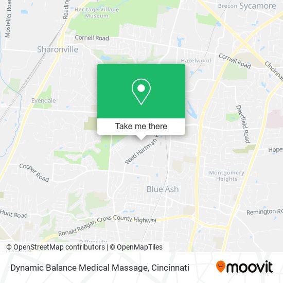 Dynamic Balance Medical Massage map