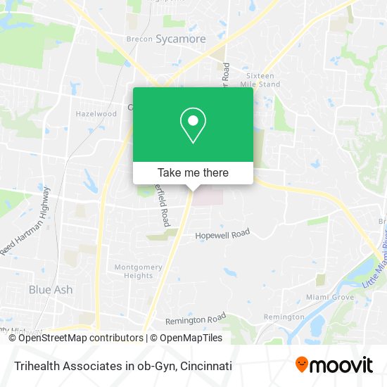 Trihealth Associates in ob-Gyn map