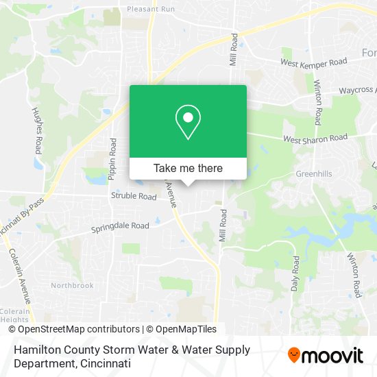 Hamilton County Storm Water & Water Supply Department map