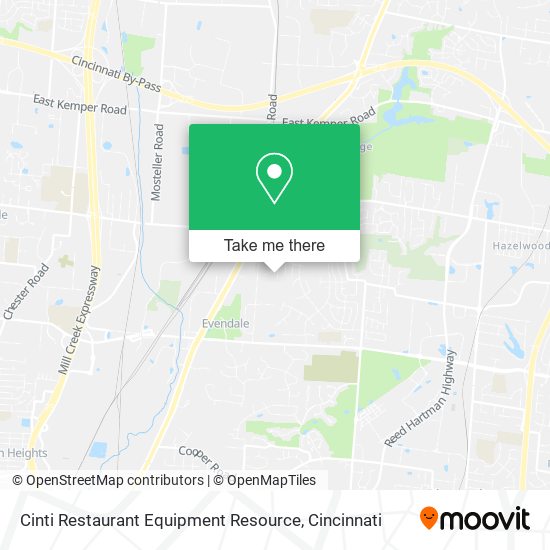 Mapa de Cinti Restaurant Equipment Resource