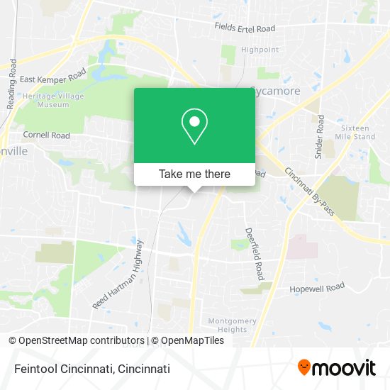 Feintool Cincinnati map