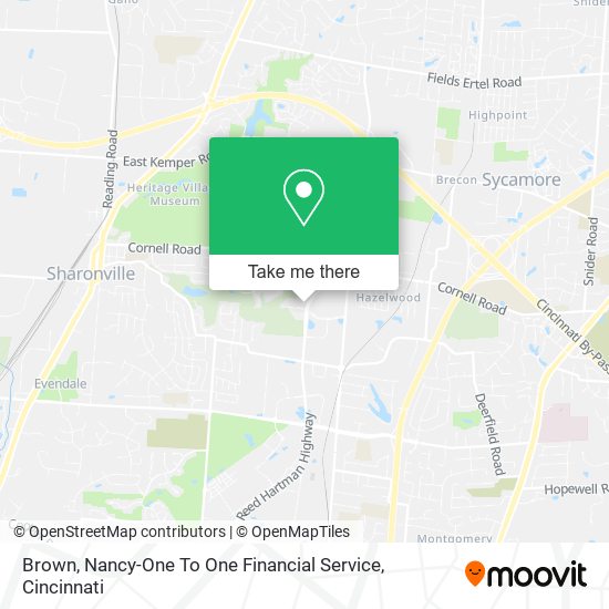 Mapa de Brown, Nancy-One To One Financial Service