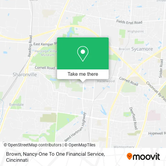 Brown, Nancy-One To One Financial Service map