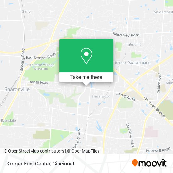 Kroger Fuel Center map
