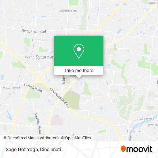 Sage Hot Yoga map