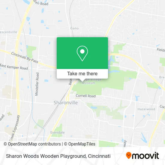 Sharon Woods Wooden Playground map