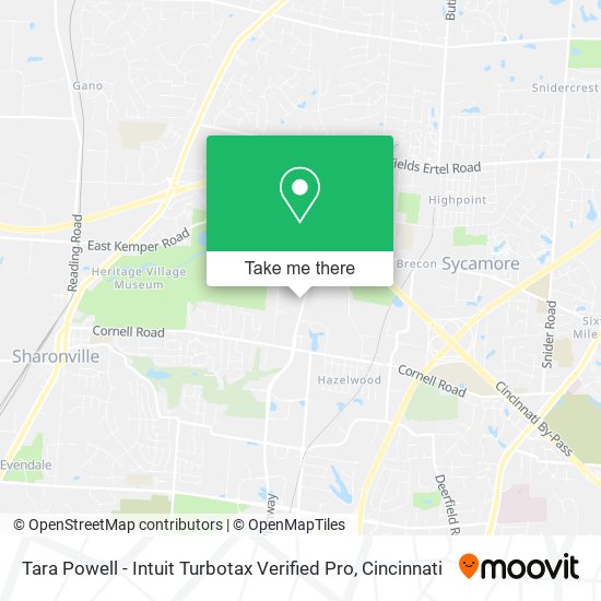 Mapa de Tara Powell - Intuit Turbotax Verified Pro