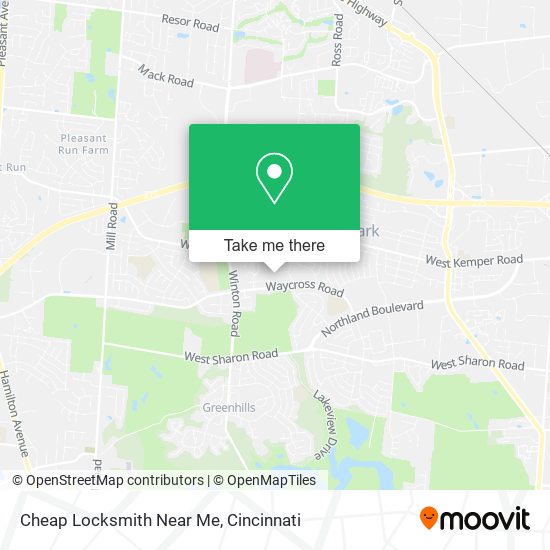 Mapa de Cheap Locksmith Near Me