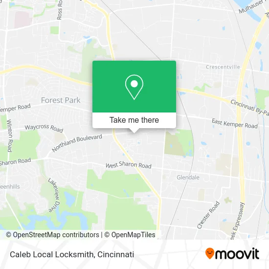 Caleb Local Locksmith map