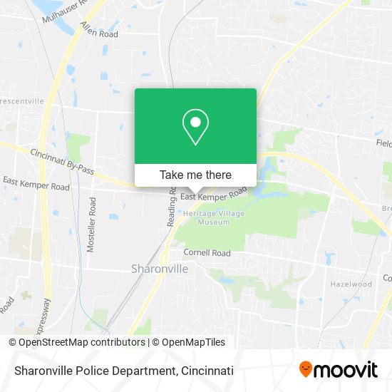 Sharonville Police Department map