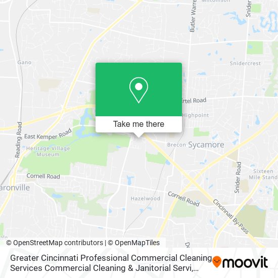 Mapa de Greater Cincinnati Professional Commercial Cleaning Services Commercial Cleaning & Janitorial Servi