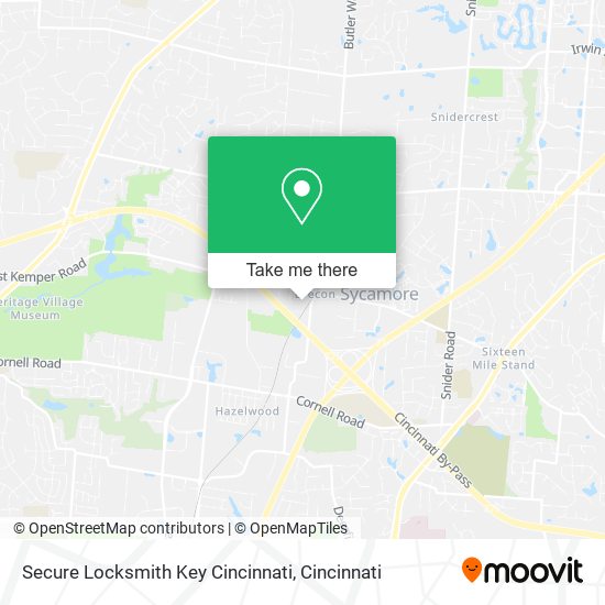 Mapa de Secure Locksmith Key Cincinnati