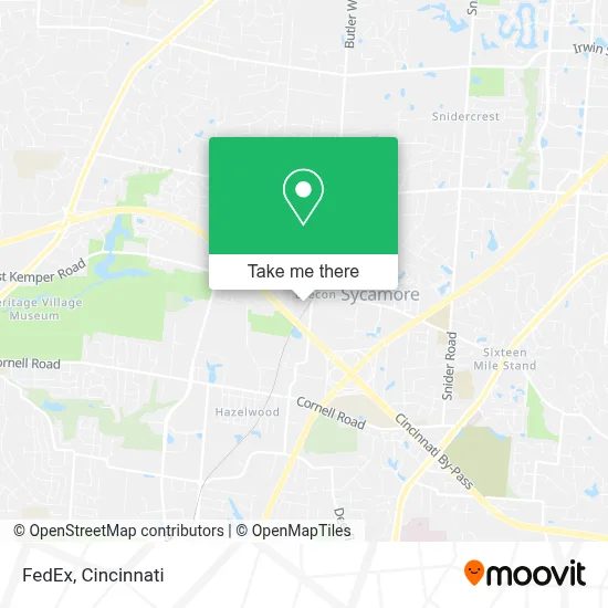 FedEx map
