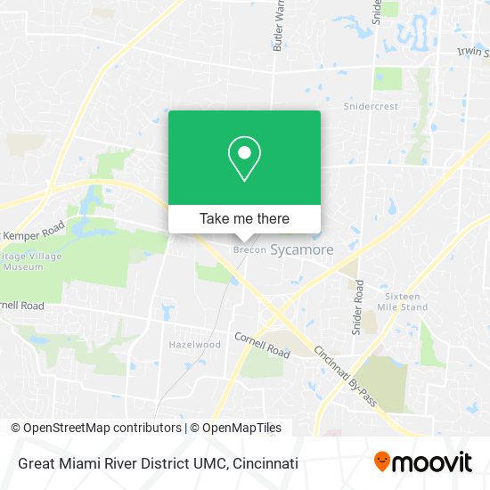 Great Miami River District UMC map