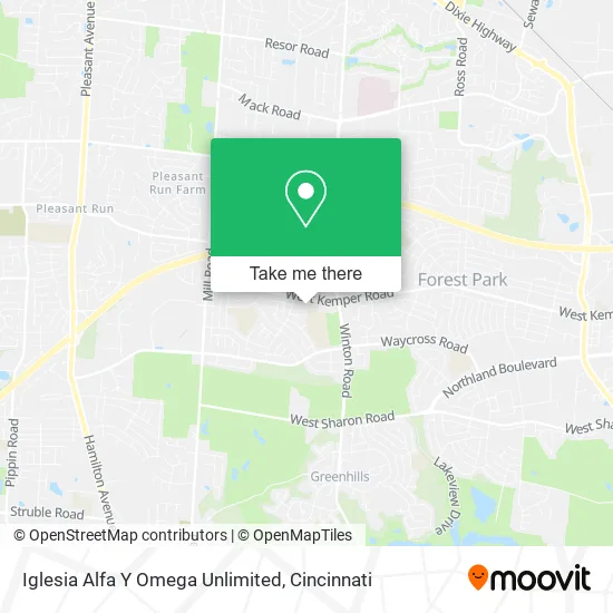Mapa de Iglesia Alfa Y Omega Unlimited