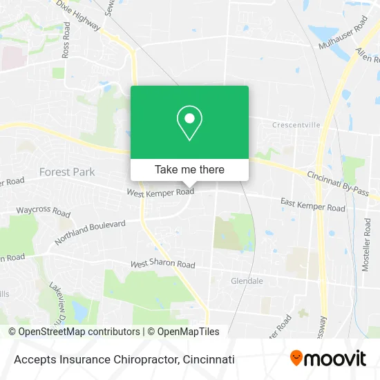 Accepts Insurance Chiropractor map