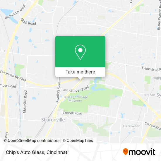 Chip's Auto Glass map