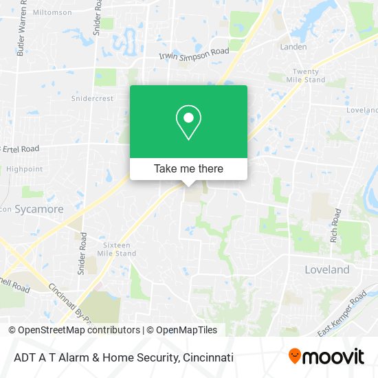 ADT A T Alarm & Home Security map