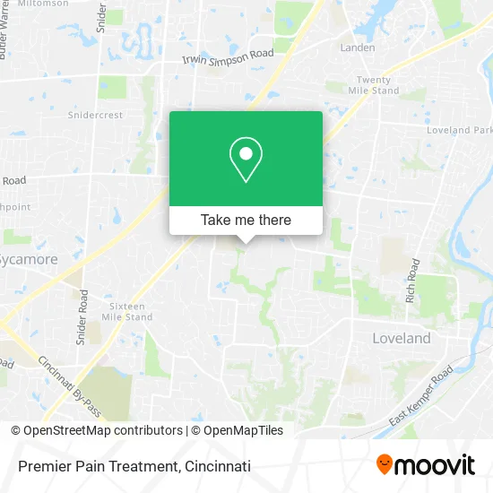 Premier Pain Treatment map