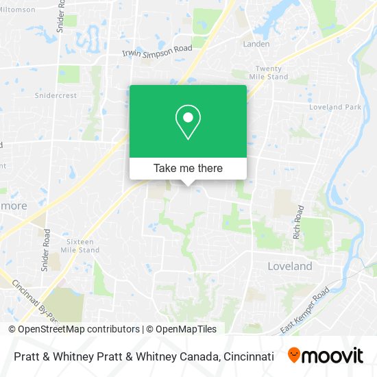 Pratt & Whitney Pratt & Whitney Canada map