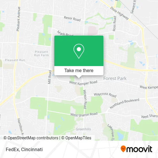 FedEx map