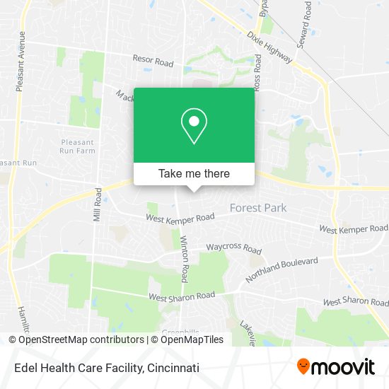 Edel Health Care Facility map