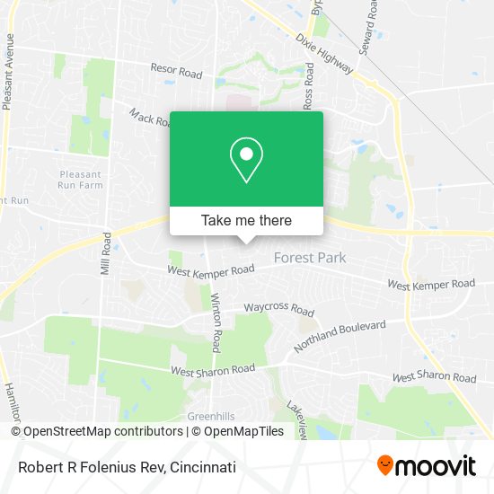 Robert R Folenius Rev map