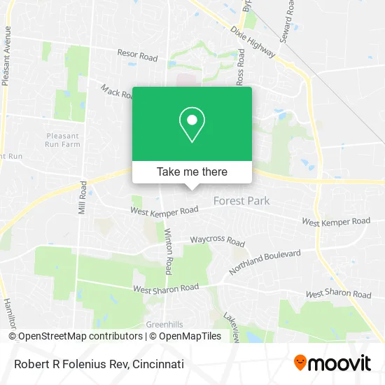 Mapa de Robert R Folenius Rev