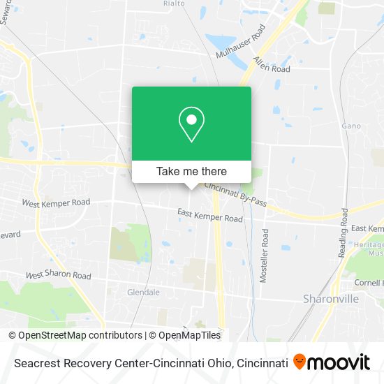 Seacrest Recovery Center-Cincinnati Ohio map