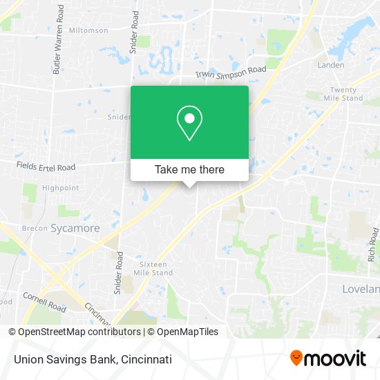 Union Savings Bank map