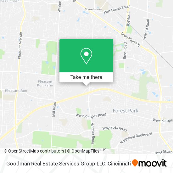 Mapa de Goodman Real Estate Services Group LLC