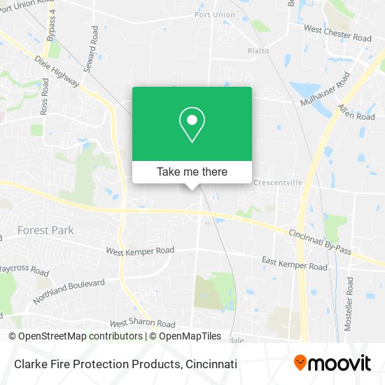 Clarke Fire Protection Products map