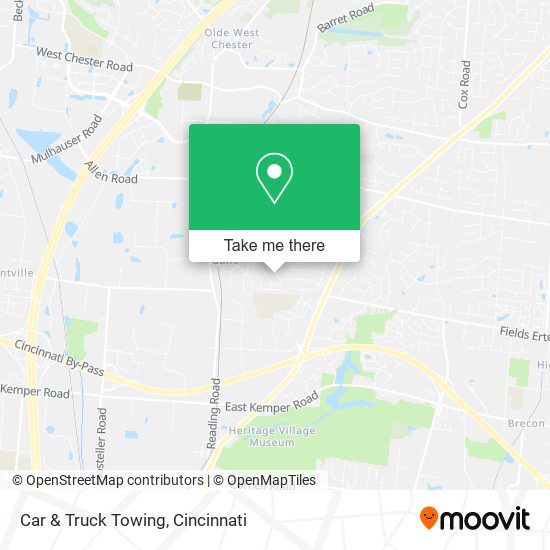 Car & Truck Towing map