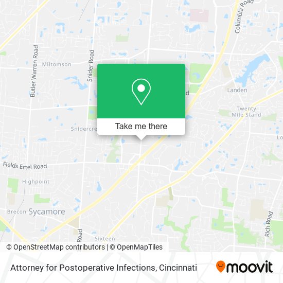 Attorney for Postoperative Infections map