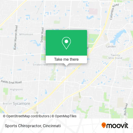 Sports Chiropractor map