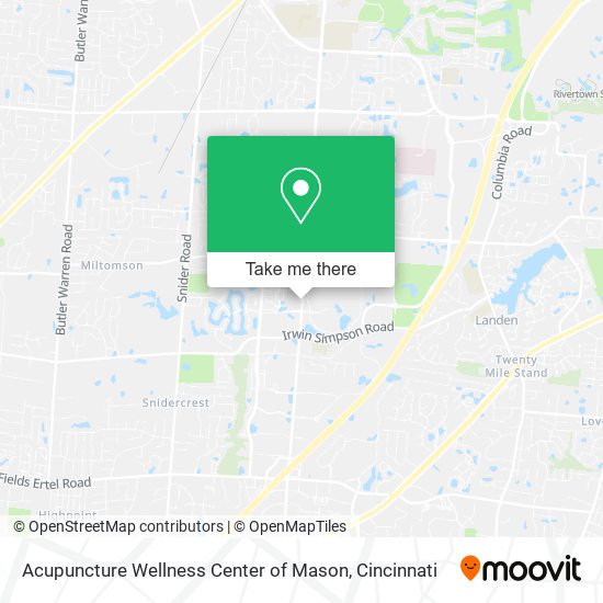 Mapa de Acupuncture Wellness Center of Mason