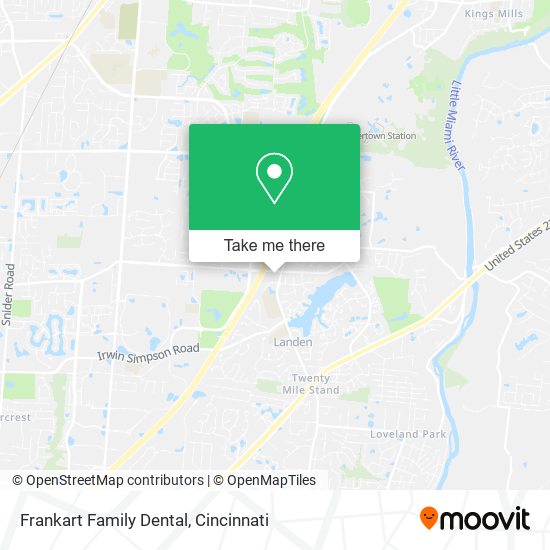 Frankart Family Dental map