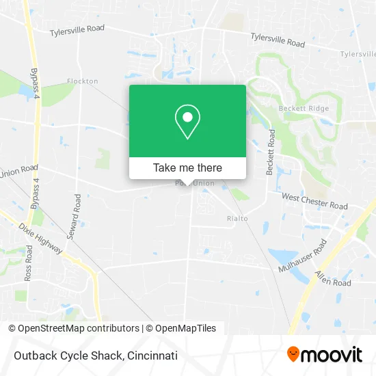 Outback Cycle Shack map