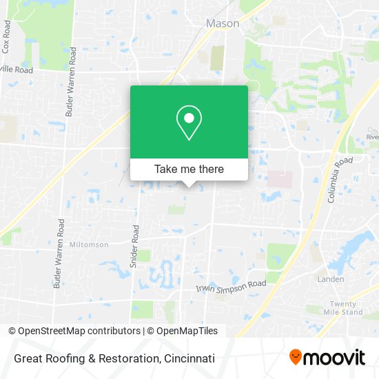 Great Roofing & Restoration map